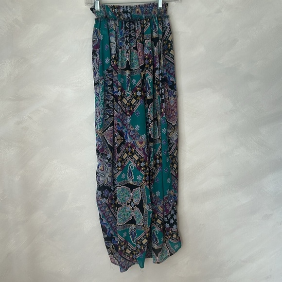 INTIMATELY FREE PEOPLE Sz XS STARSHINE SHEER PRINTED SMOCKED WAIST LOUNGE PANT - Picture 9 of 11